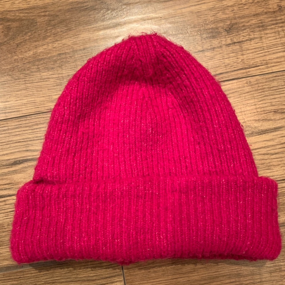 pink Knit Beanie